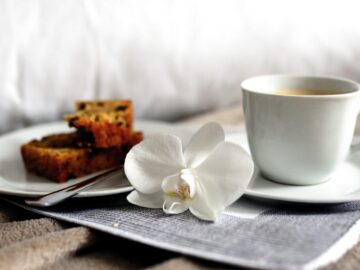 coffee breakfast bed food cake 6024401